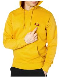 Ellesse - Hoodies & Sweatvesten ,Geel ,Gele Hoodie Met Patchlogo - Lyst