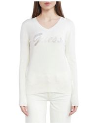 Guess - Truien & Vesten ,Pascale V-Neck Sweater - Lyst