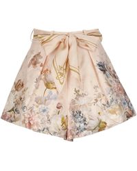 Zimmermann - Korte Broeken ,Roze ,Katoen Valiant Tuck Short - Lyst