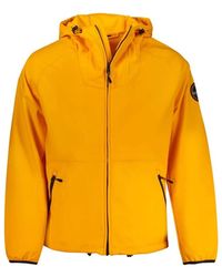 Napapijri - Jassen ,Oranje ,Polyester Oranje Polyester Jas - Lyst