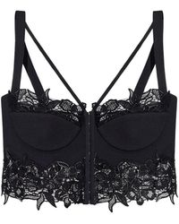 Versace - Corset top with lace - Lyst