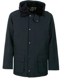 Barbour - Jassen ,Blauw ,Katoen Winter Ashby Waterdichte Jas - Lyst