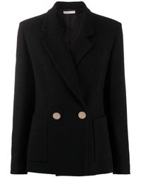 Alessandra Rich Double Breasted Jacket - Zwart