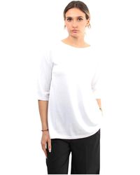 Kangra - Weißes rundhals baumwoll t-shirt - Lyst