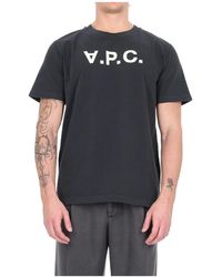 A.P.C. - Tops ,Grijs ,Katoen Standard Grand Vpc T-Shirt - Lyst