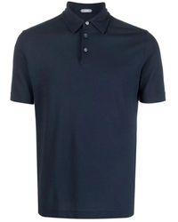 Zanone - Blaue t-shirts und polos - Lyst