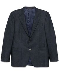 Canali - Wollen Jas Met Twee Knopen - Lyst
