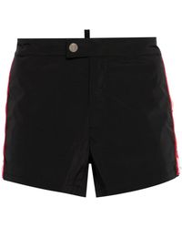 DSquared² - Badmode ,Zwart ,Side Logo Zwemshorts - Lyst