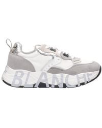 Voile Blanche - Gedurfde Club Sneakers Met Technische Stof En Suède - Lyst