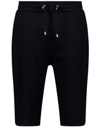 Balmain - Zwarte Katoenen Bermuda Shorts - Lyst