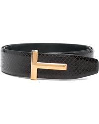 Tom Ford - Schwarzer ledergürtel stilvolles accessoire - Lyst