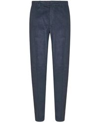 Etro - Broeken ,Blauw ,Straight Broeken - Lyst