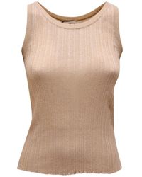 Marella - Tops ,Tiro Lurex Tank Top - Lyst