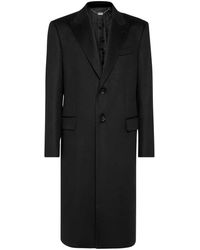 Billionaire - Jassen ,Zwart ,Leer Cashmere Regular Fit Jas - Lyst