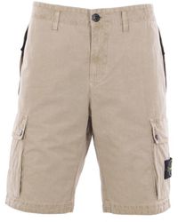Stone Island - Cargo shorts in mit mehreren taschen - Lyst