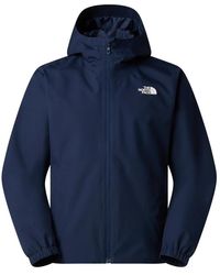 The North Face - Fitness ,Blauw ,Polyester Quest Dry Vent Jacket - Lyst