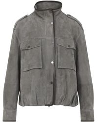 Brunello Cucinelli - Leather Jackets - Lyst