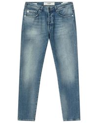 Goldgarn - Jeans ,Blauw ,Katoen Slim-Fit Jeans - Lyst