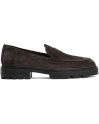 Hogan - Braune loafer schuhe made in italy - Lyst
