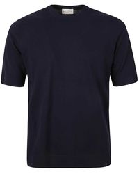 Ballantyne - Blau r neck t-shirt - Lyst