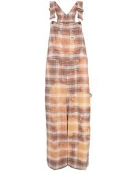 R13 - Orange karierte jumbo-overall - Lyst