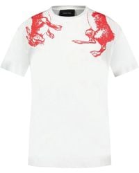 Simone Rocha - Wit Katoen Haas Illustratie T-Shirt - Lyst