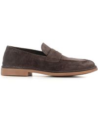 Alexander Hotto - Dunkelbrauner wildleder mokassin schuh - Lyst
