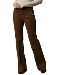 Kocca - Elegante Hose Mit Verzierten Knöpfen - Lyst