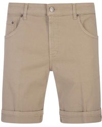 Dondup - Braune bermuda shorts regular fit - Lyst