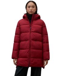 Ecoalf - Jassen ,Rood ,Leer Marangu Coat - Lyst