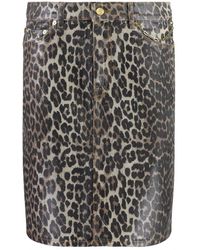 Ganni - Denim Skirts - Lyst