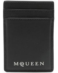 McQueen - Schwarze Magnet Geldbörsen & Kartenhalter - Lyst