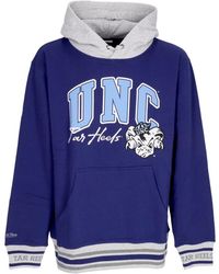 Mitchell & Ness - Hoodies & Sweatvesten ,Blauw ,Vintage Logo Fleece Hoodie - Lyst