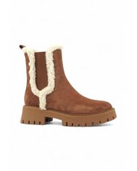 Michael Kors - Asher Stiefel Aus Wildleder Und Kunstshearling - Lyst