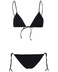 Lido - Badmode ,Zwart ,Spandex Zwarte Zelfstrik Bikini - Lyst