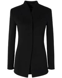 Giorgio Armani - Schwarze wollstretchjacke - Lyst