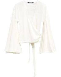 Jacquemus - Overhemden ,Wit ,Polyester Le Cache Coeur Ventadou - Lyst
