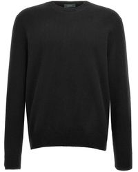 Zanone - Schwarze pullover für männer - Lyst