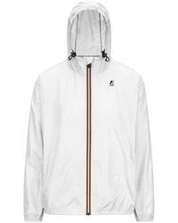 K-Way - Jassen ,Wit ,Polyester Licht Jack - Lyst