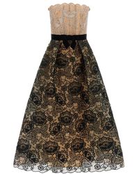 Elie Saab - Kleedjes ,Veelkleurig ,Guipure Kant Jurk - Lyst
