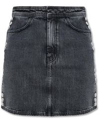 Gestuz - Rokken ,Grijs ,Denim Denim Rok Zuva - Lyst
