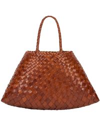 Dragon Diffusion - Santa Croce Große Gewebte Ledertasche - Lyst