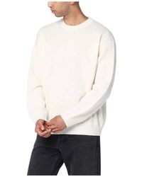 Roberto Collina - Witte Trui Maglia Girocollo - Lyst