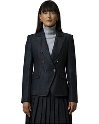 Kocca - Stijlvolle Blazer Stijl Denim Jas - Lyst