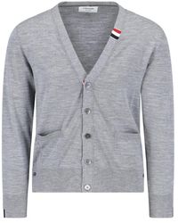 Thom Browne - Sweaters grey - Lyst
