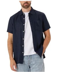 Scotch & Soda - Blaues Leinenhemd Für Herren - Lyst