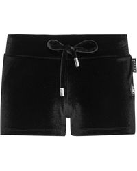 Philipp Plein - Korte Broeken ,Zwart ,Polyester Jogging Shorts Gothic - Lyst