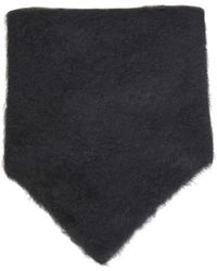 Uma Wang - Accessoires ,Zwart ,Wol Drihoekige Sjaal - Lyst
