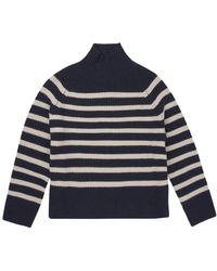 Munthe - Gestreifter Strickpullover mit hohem Kragen - Lyst
