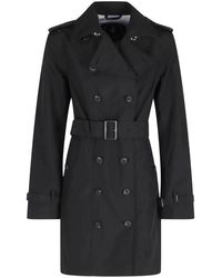 Save The Duck - Jassen ,Zwart ,Leer Audrey Trench Coat - Lyst